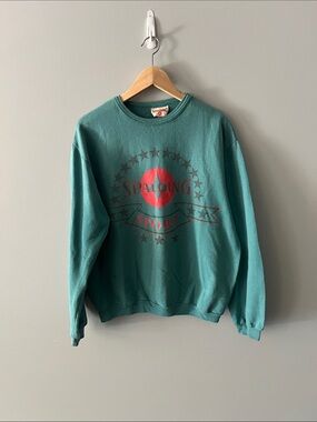 VINTAGE Spalding Teal Crewneck Sweatshirt